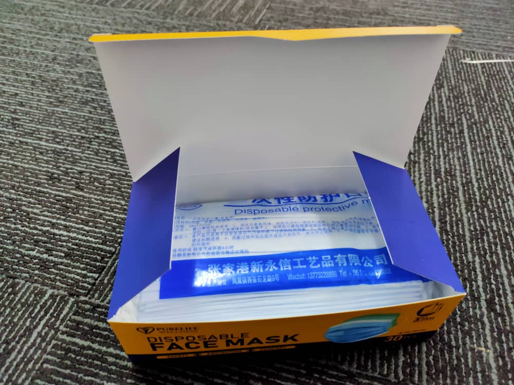 design kotak facemask murah design percuma free